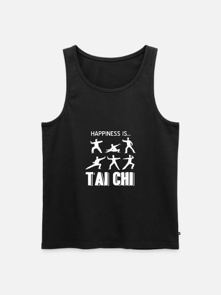 Tai Chi - Men's Premium Organic Tank Top - black