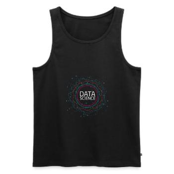 Science des données - Débardeur bio Premium Homme - noir - Devant - AI Model Male 178 light (178cm)