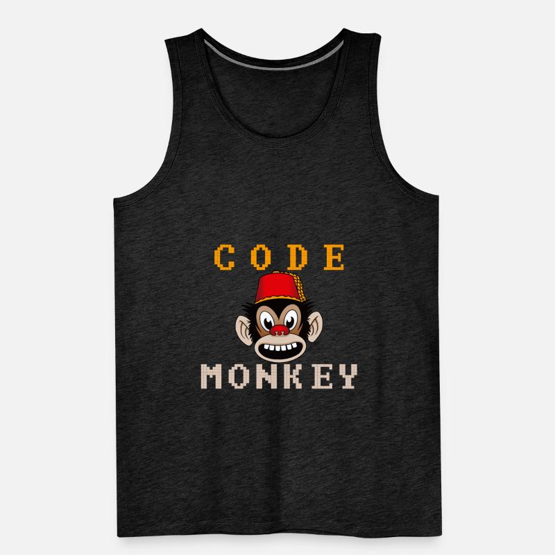 Code Affe Männer Premium Bio Tank Top