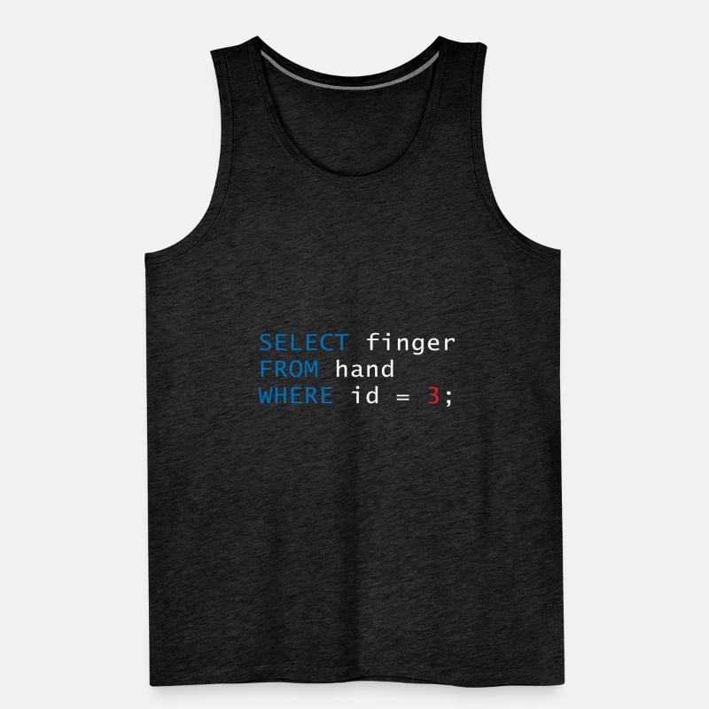 Code finger Men's Premium Organic Tank Top