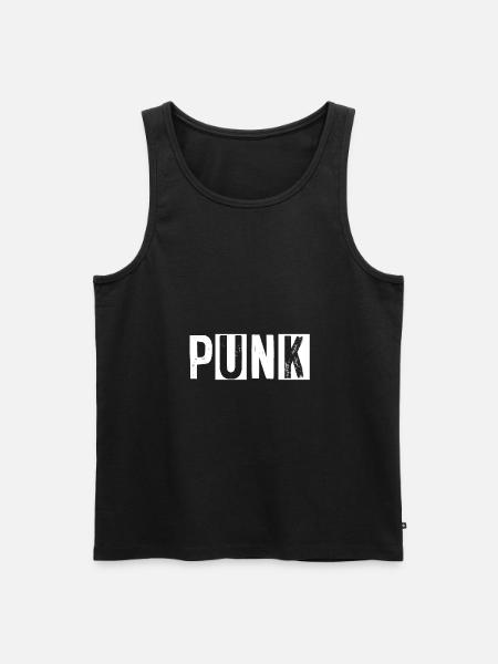 Punk Rock Punker Punks Anarchie TShirt Geschenk - Männer Premium Bio Tank Top - Schwarz