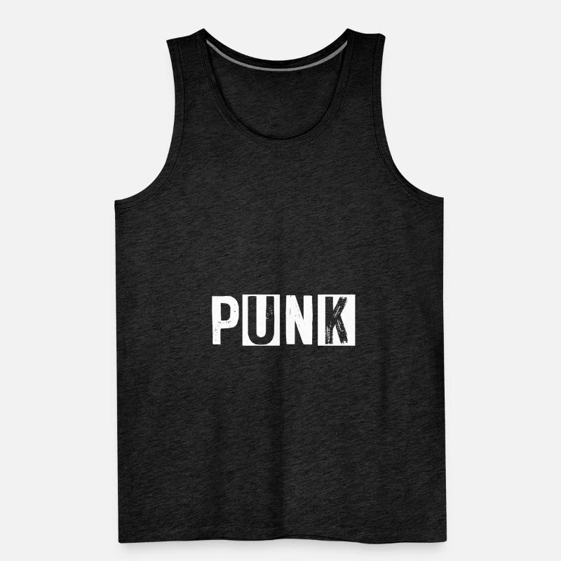Punk Rock Punker Punks Anarchy TShirt Gift Men's Premium Organic Tank Top