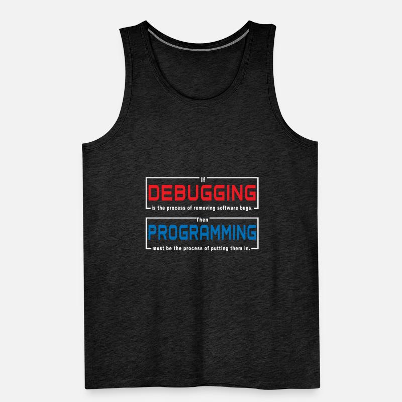 Debugging programming Men's Premium Organic Tank Top