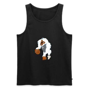 white gorilla - Débardeur bio Premium Homme - noir - Devant - Michal (187cm)