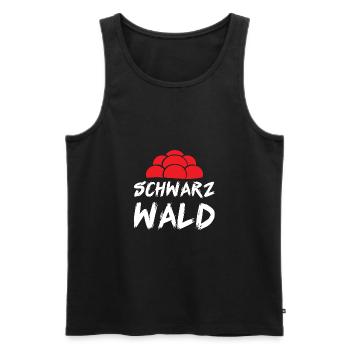 Schwarzwald Bollenhut Schwarzwälder Geschenk - Männer Premium Bio Tank Top - Schwarz - Vorne - Michal (187cm)