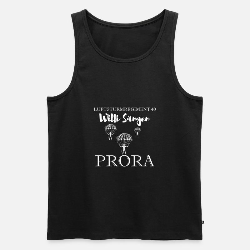 Luftsturmregiment 40 Fallschirmjäger DDR NVA - Männer Premium Bio Tank Top - Schwarz
