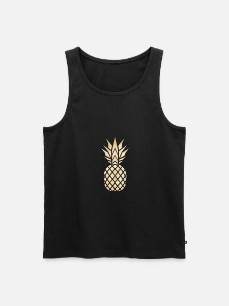 Pineapple golden marble - Men's Premium Organic Tank Top - black