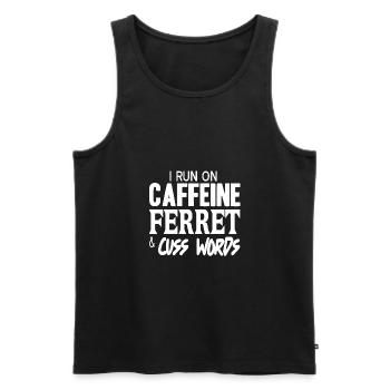 Frettchen - Männer Premium Bio Tank Top - Schwarz - Vorne - AI Model Male 178 light (178cm)