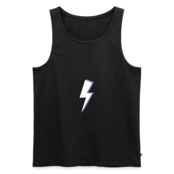 Cadeau de style rétro rétro Blitz - Débardeur bio Premium Homme - noir - Devant - Michal (187cm)