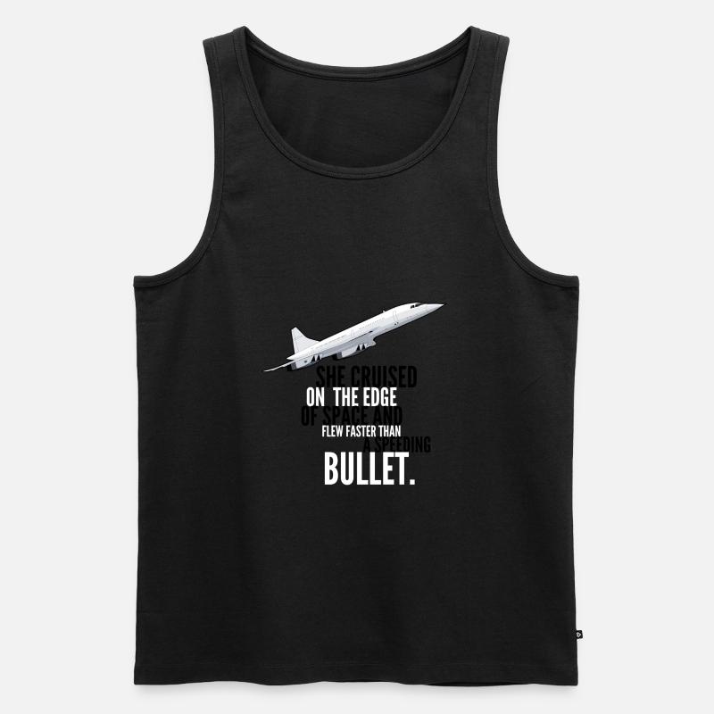Concorde - Männer Premium Bio Tank Top - Schwarz