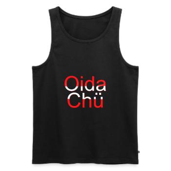 Oesterreich Chillen Oesterreicher Oida Wien Wiener - Männer Premium Bio Tank Top - Schwarz - Vorne - Michal (187cm)