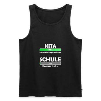 Schule loading - Schulbeginn - Einschulung - Männer Premium Bio Tank Top - Schwarz - Vorne - Michal (187cm)