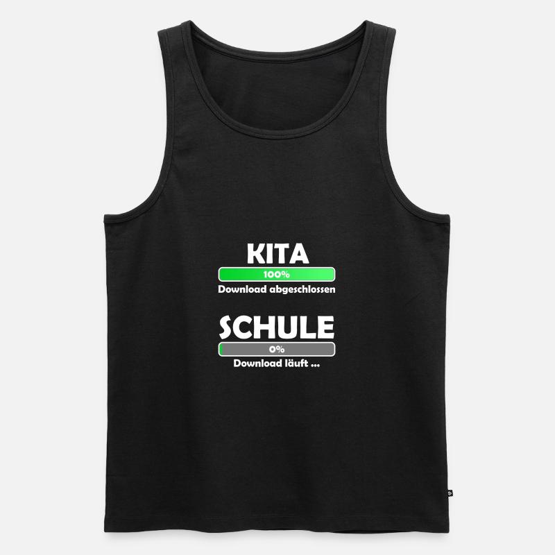Schule loading - Schulbeginn - Einschulung - Männer Premium Bio Tank Top - Schwarz