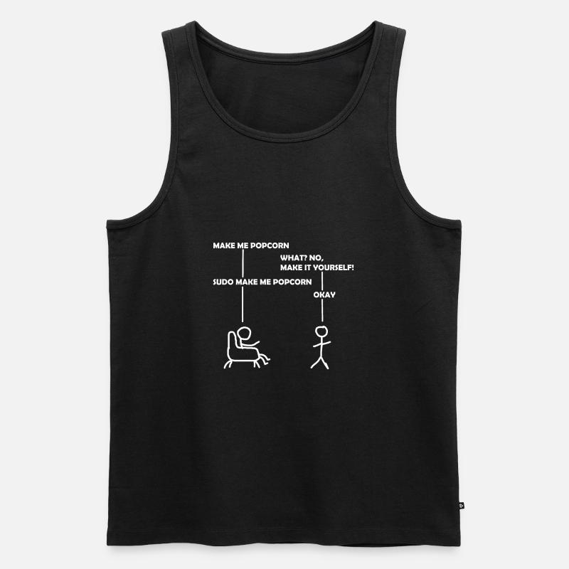 programmeur sudo informatique - Débardeur bio Premium Homme - noir