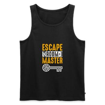Escape Room Master - Men's Premium Organic Tank Top - black - Front - Michal (187cm)