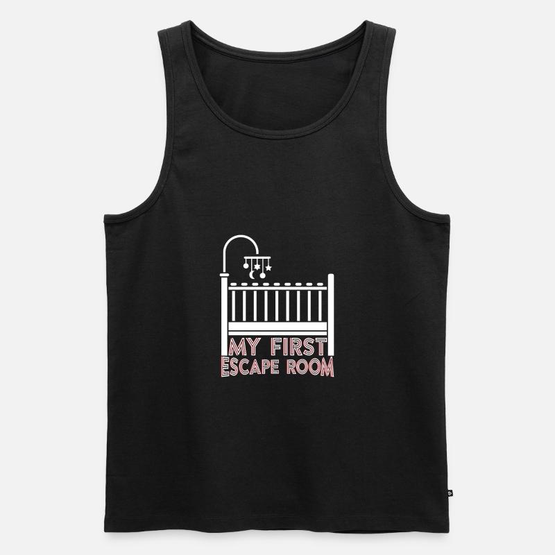 My First Escape Room - Männer Premium Bio Tank Top - Schwarz