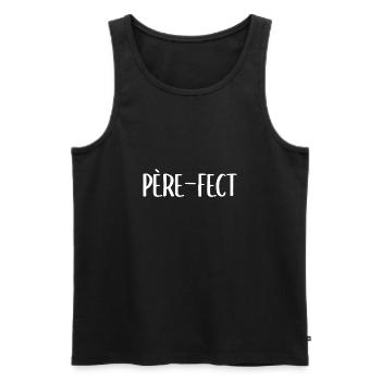 Père-Fect - Débardeur bio Premium Homme - noir - Devant - Michal (187cm)