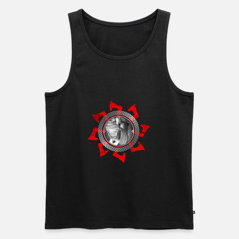 Wikinger - Männer Premium Bio Tank Top - Schwarz