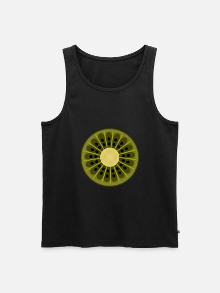KIWI - Men's Premium Organic Tank Top - black