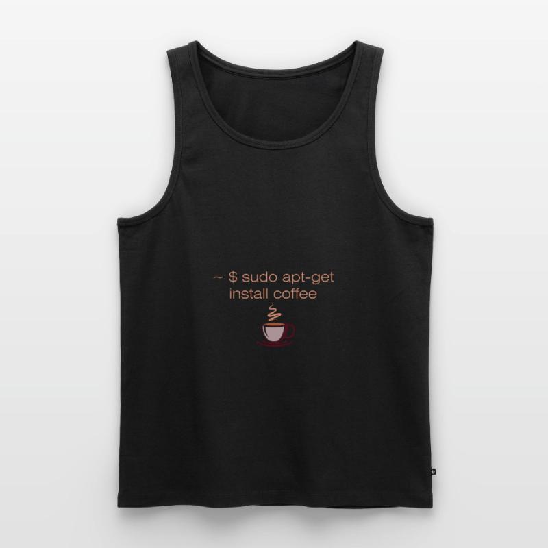Sudo apt-get install café informaticien Linux Linux Débardeur bio Premium Homme
