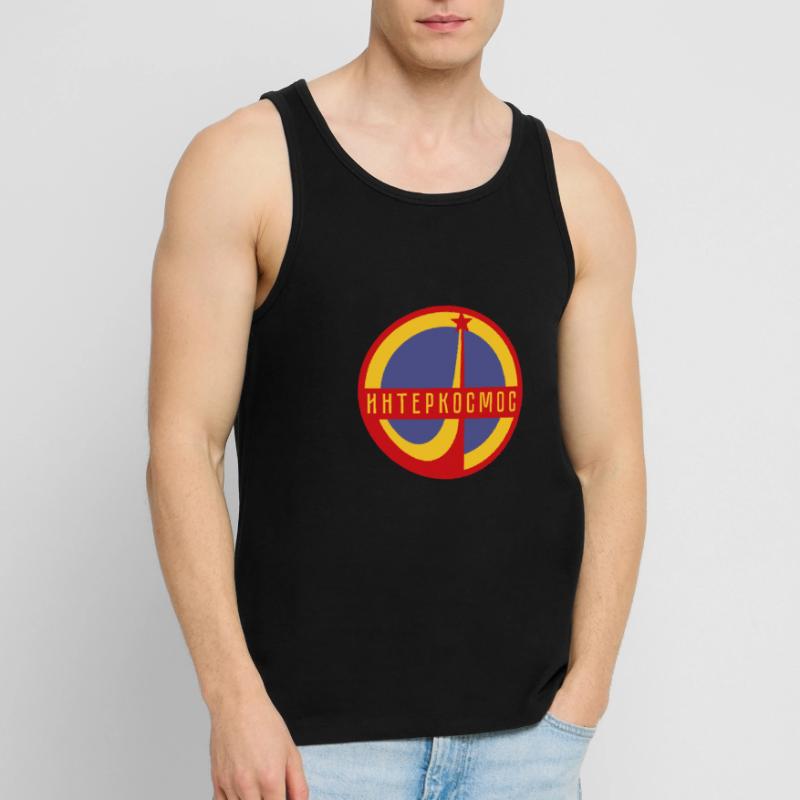Intercosmos Sputnik space USSR gift Men's Premium Organic Tank Top