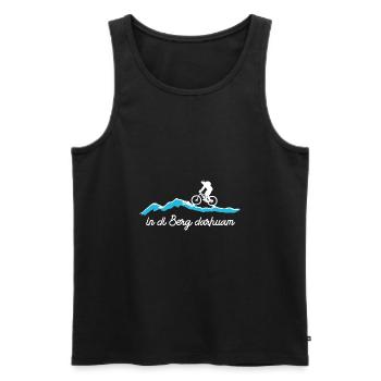 mountainbike1 - Männer Premium Bio Tank Top - Schwarz - Vorne - Michal (187cm)