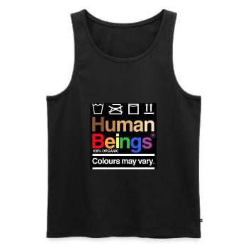 Equality - Men's Premium Organic Tank Top - black - Front - AI Model Male 178 light (178cm)