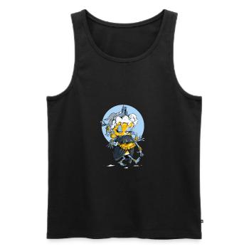 Beery dance - Débardeur bio Premium Homme - noir - Devant - Michal (187cm)
