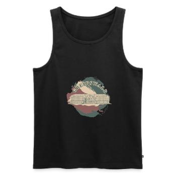 Greifswald Universität - Männer Premium Bio Tank Top - Schwarz - Vorne - Michal (187cm)