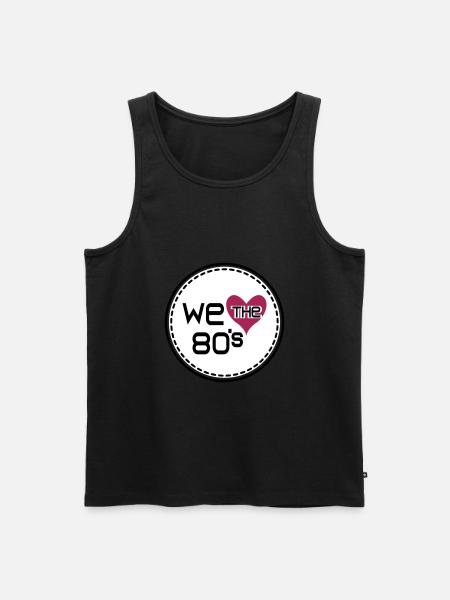 We love the 80s - Men's Premium Organic Tank Top - black