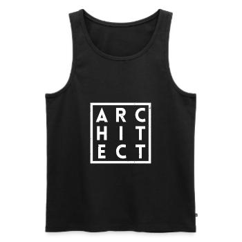 Architect architect profession student gift - Men's Premium Organic Tank Top - black - Front - AI Model Male 178 light (178cm)