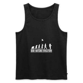 Ornithology Songbird Birds observe evolution - Men's Premium Organic Tank Top - black - Front - AI Model Male 178 light (178cm)