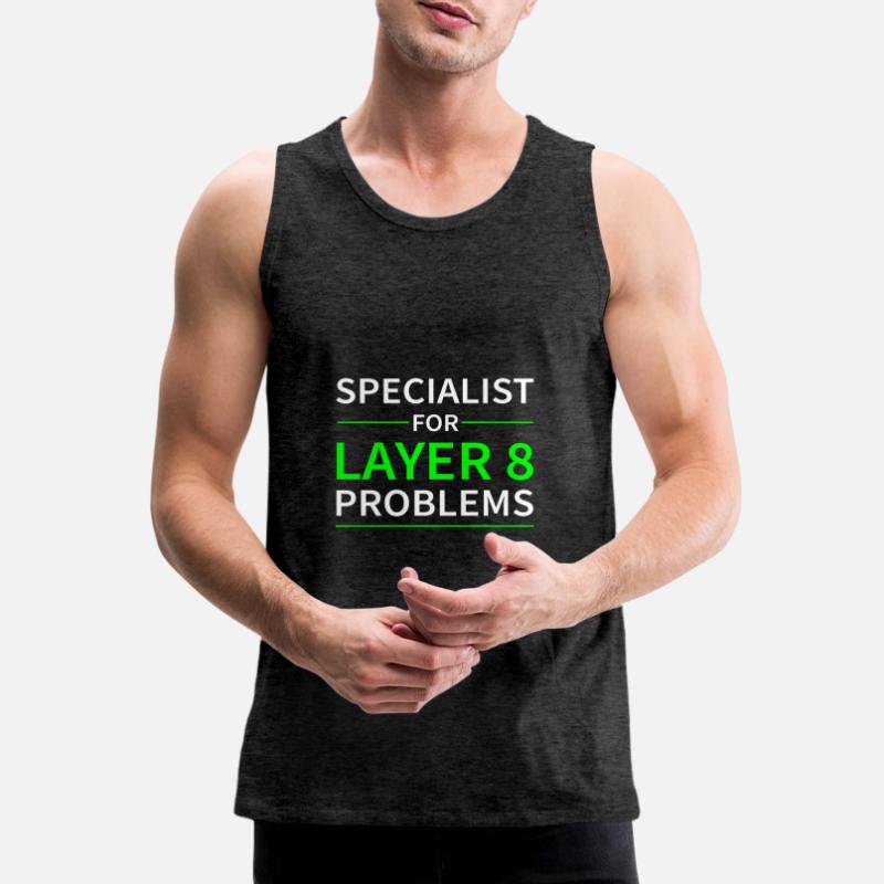 Specialist for layer 8 problems gift code Men's Premium Organic Tank Top
