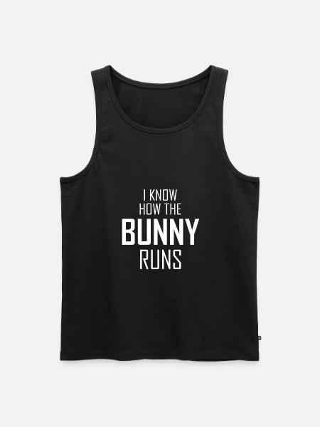 Funny saying Denglisch - Men's Premium Organic Tank Top - black