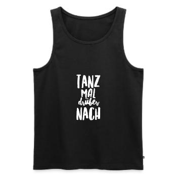 Dance over it - Men's Premium Organic Tank Top - black - Front - AI Model Male 178 light (178cm)