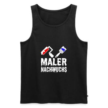 Maler Nachwuchs Lackierer Ausbildung für Kinder - Männer Premium Bio Tank Top - Schwarz - Vorne - Michal (187cm)