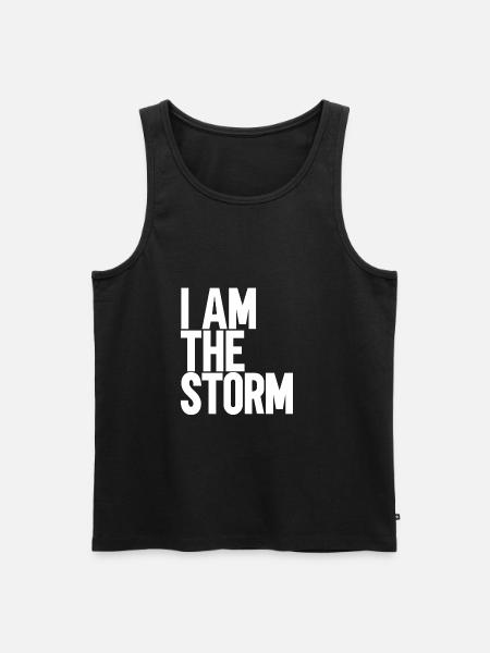 Ich bin der Sturm - Männer Premium Bio Tank Top - Schwarz