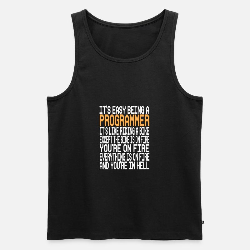 Programmierer - Männer Premium Bio Tank Top - Schwarz