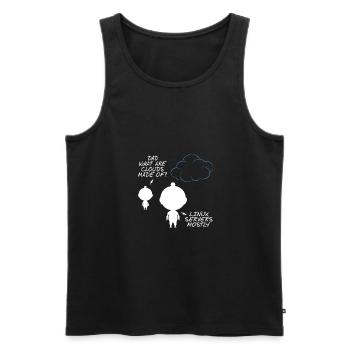 Programmer - Men's Premium Organic Tank Top - black - Front - AI Model Male 178 light (178cm)