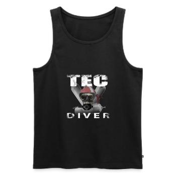 Tec Diver 2 - Débardeur bio Premium Homme - noir - Devant - Michal (187cm)