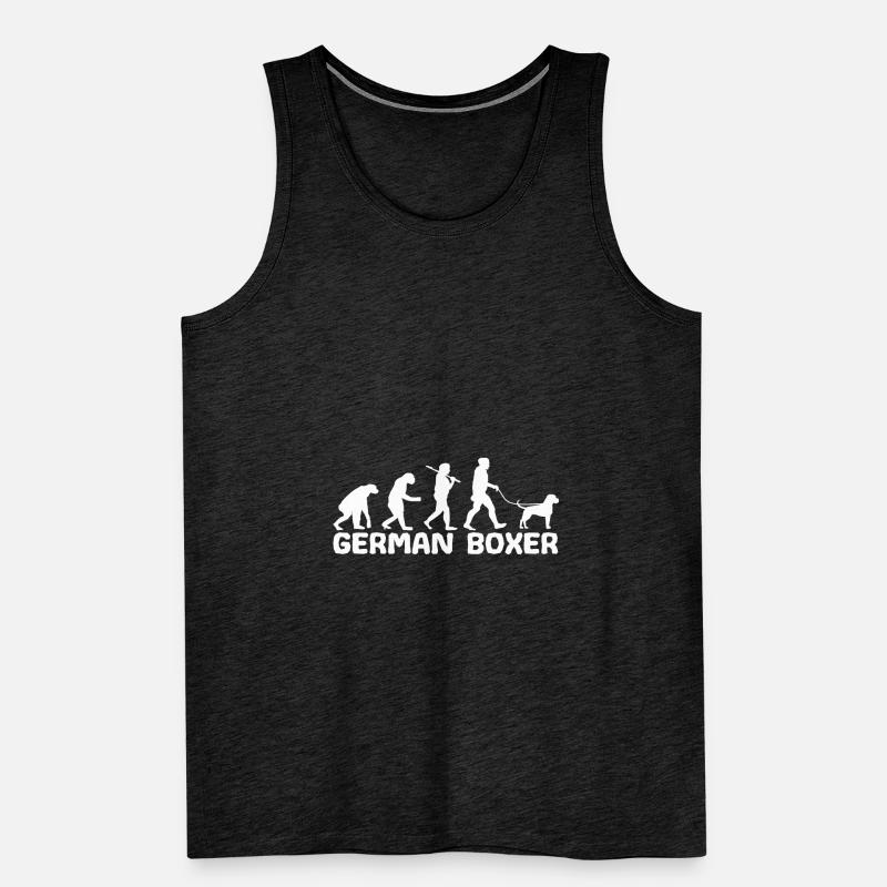 Deutsche Boxer Hundebesitzer Gassi Evolution Männer Premium Bio Tank Top