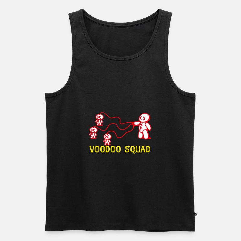 Voodoo Squad - Männer Premium Bio Tank Top - Schwarz