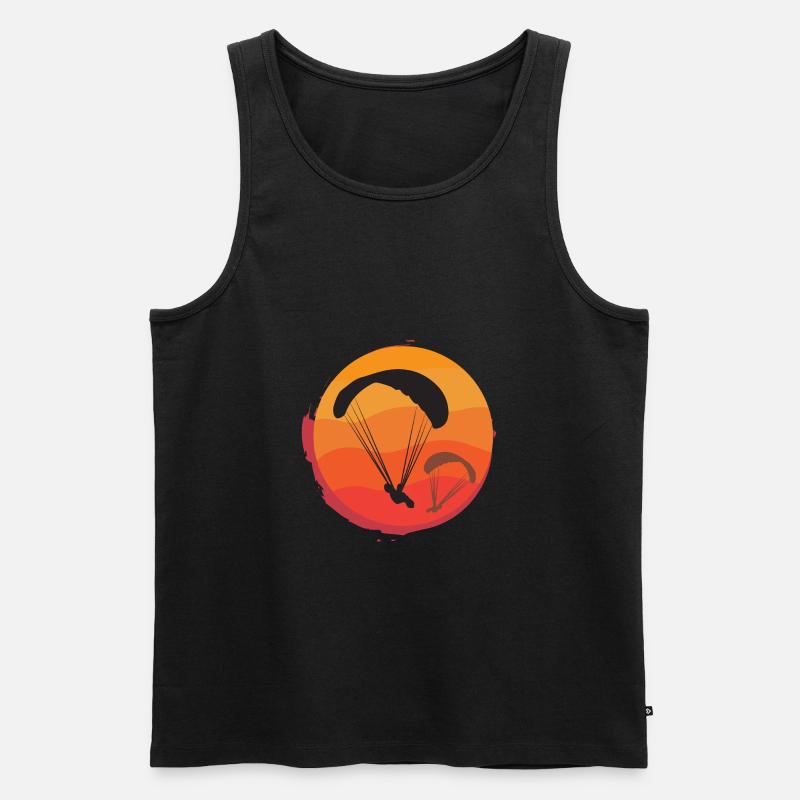 Gleitschirmfliegen Gleitschirm Geschenkidee - Männer Premium Bio Tank Top - Schwarz