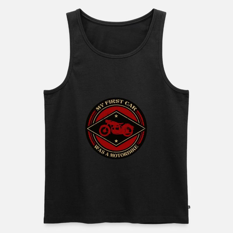 Motorrad - Männer Premium Bio Tank Top - Schwarz