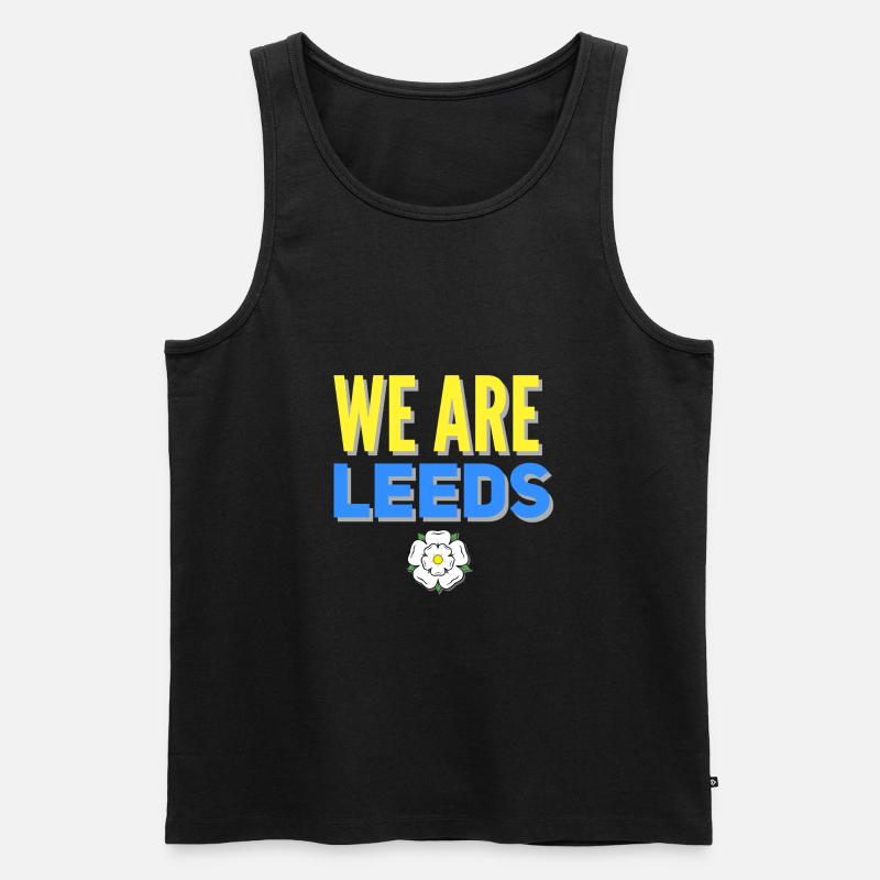 Leeds Yorkshire - Männer Premium Bio Tank Top - Schwarz