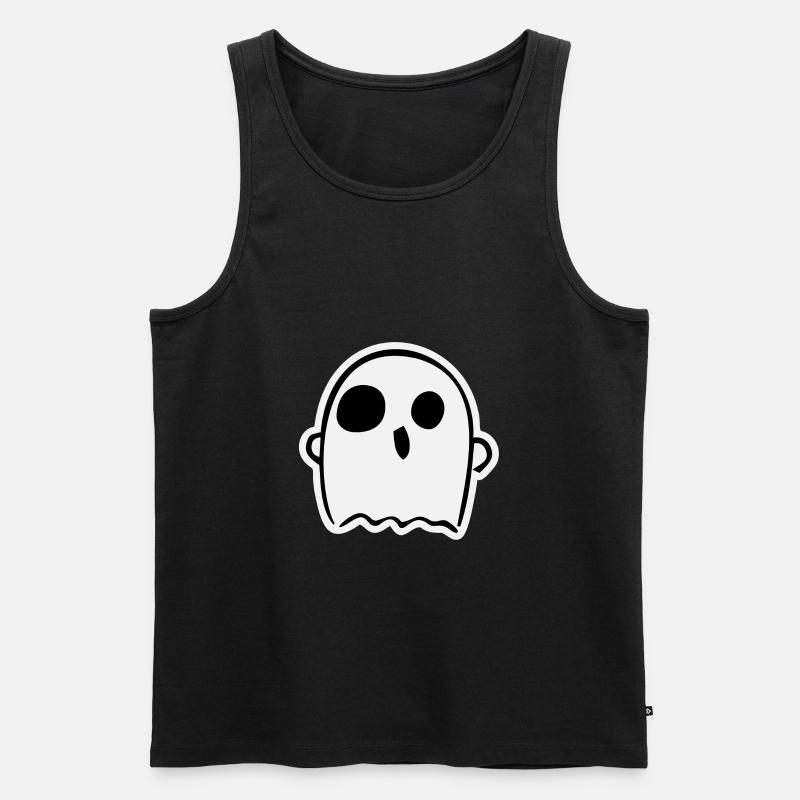 Cute ghost - Men's Premium Organic Tank Top - black