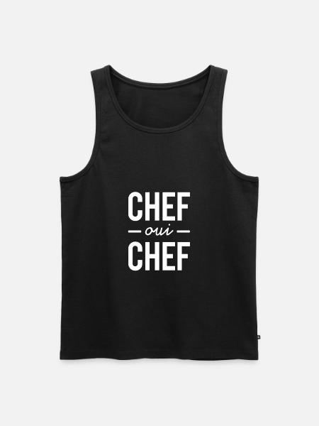 Chef oui chef - Débardeur bio Premium Homme - noir
