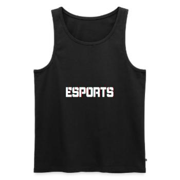 ESPORTS Gaming - Männer Premium Bio Tank Top - Schwarz - Vorne - AI Model Male 178 light (178cm)