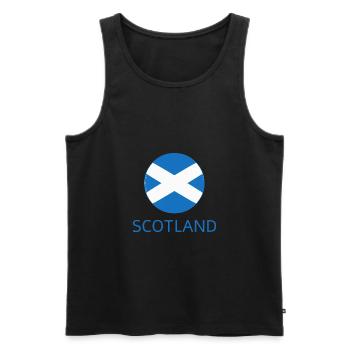 Schottland - Männer Premium Bio Tank Top - Schwarz - Vorne - Michal (187cm)
