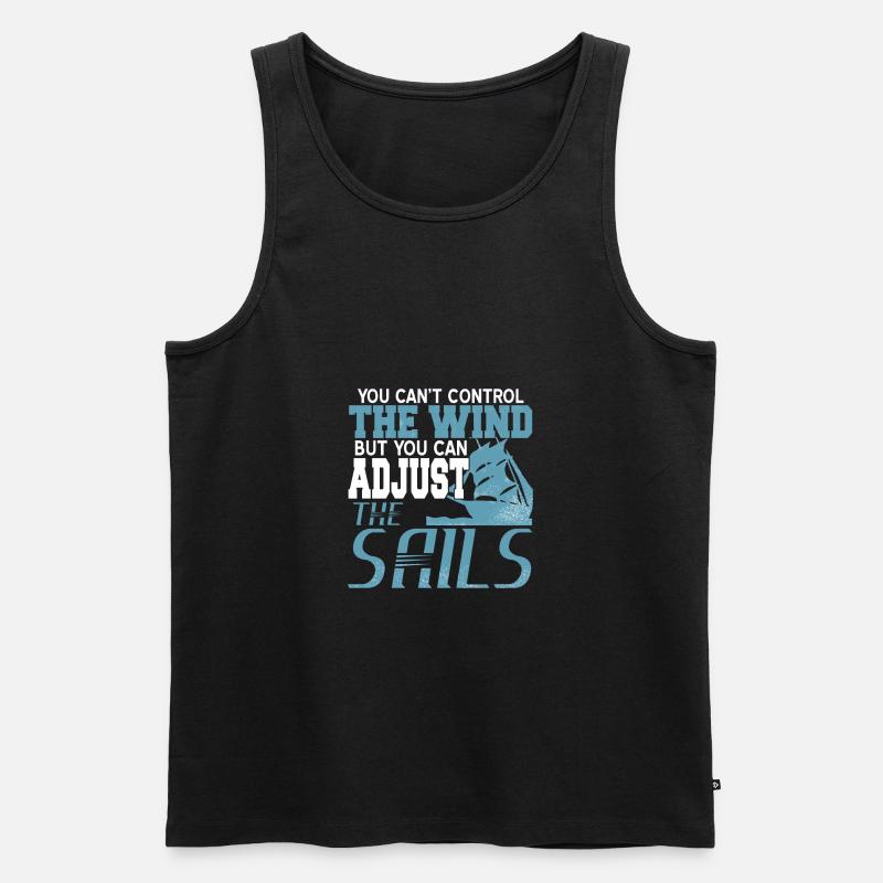 Segelboot - Männer Premium Bio Tank Top - Schwarz